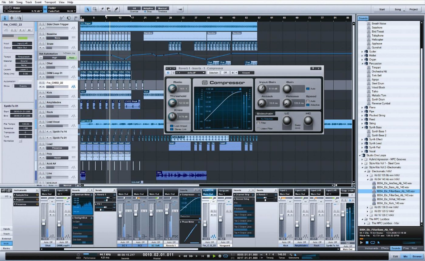 Studio One Pro 3 in use at Atomic Cat Interactive